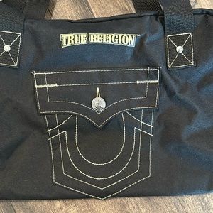 True religion duffle bag, small, black